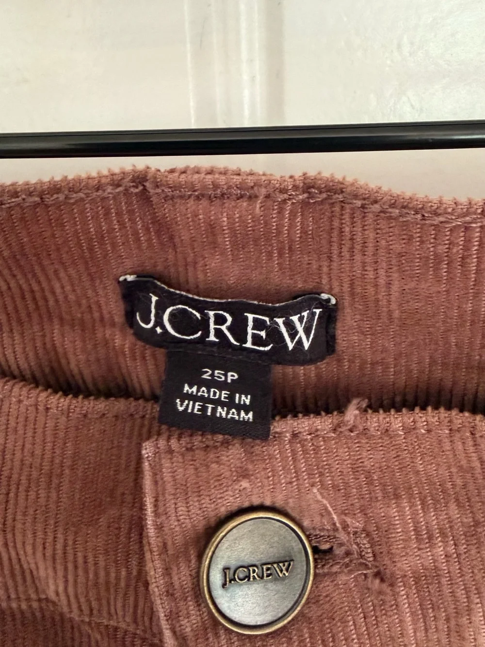 J. Crew Wide-Leg Corduroy Jeans in Rust Brown